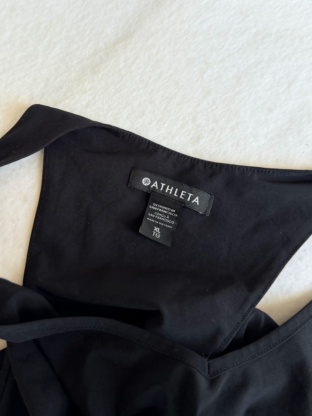 Athleta Swing Forward Black V-Neck Active Tank - Picture 4 of 7